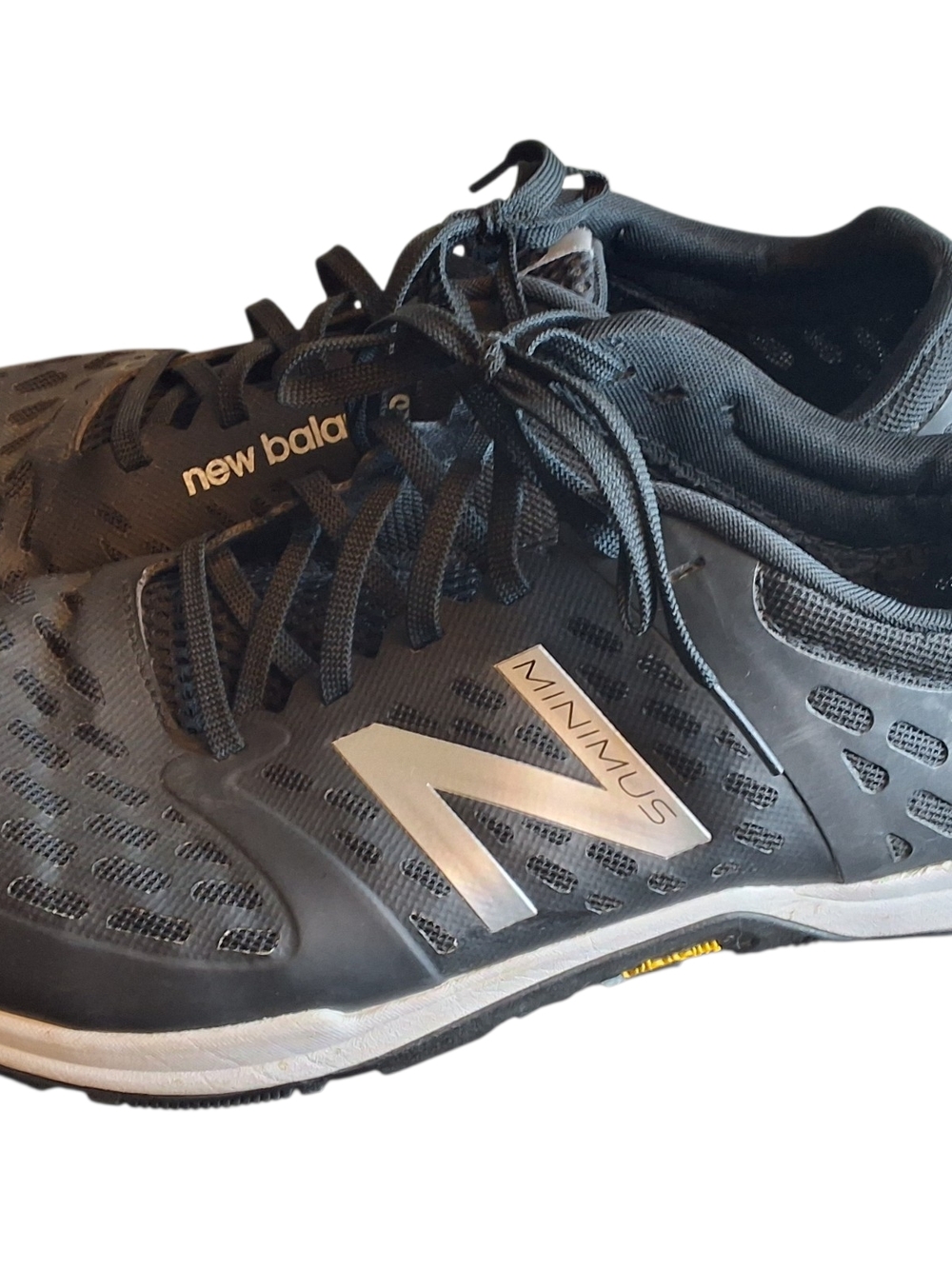 New Balance Black and Silver Minimus Lightweight Trainers Sz 12 MX20BS4